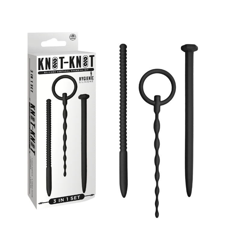 Excellent Power Knot Knot Silicone Urethral Plug Set II