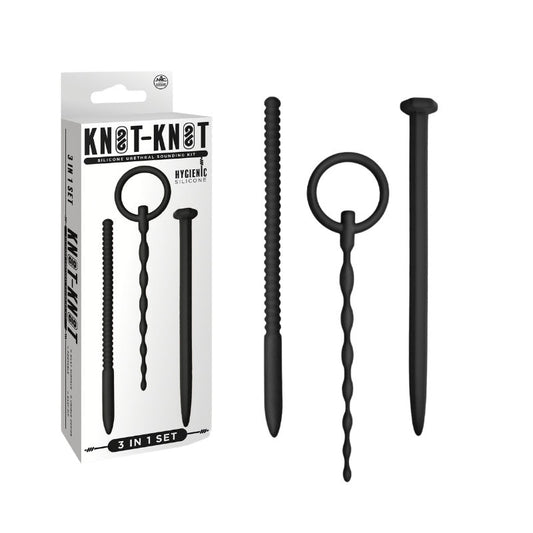 Excellent Power Knot Knot Silicone Urethral Plug Set II