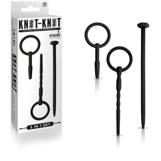 Excellent Power Knot Knot Silicone Urethral Plug Set III
