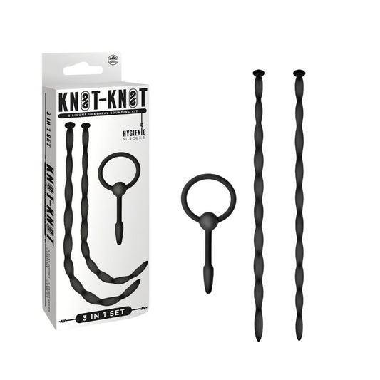 Excellent Power Knot Knot Silicone Urethral Plug Set IV