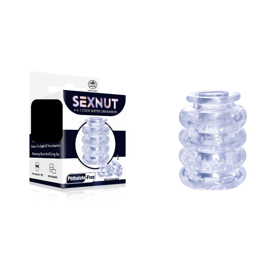 Excellent Power Sexnut TPE 4 In 1 Cock Buffer Ornament - Penetration Control