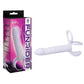 Excellent Power | Fun Rider Dual Ornament Vibrating Butt Plug with Scrotum Stimulator White