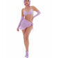 Pink Lipstick Feeling Fuzzy Lilac Festival Set incl Pasties Size S/M or M/L