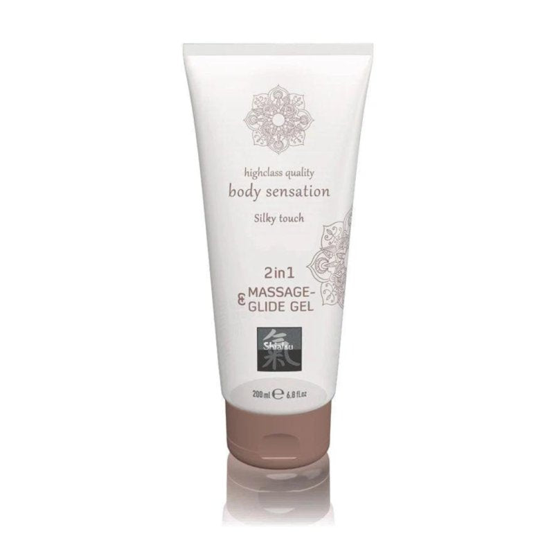 Shiatsu 2 in 1 Massage & Glide Gel Lubricant Silky Touch 200ml