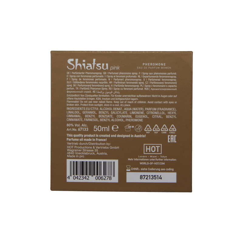 SHIATSU Pheromone Eau De Parfum Fragrance Women Pink 50ml