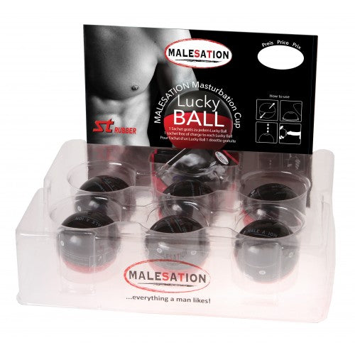 St Rubber | MALESATION Masturbation Cup - Lucky Ball (6X Display)