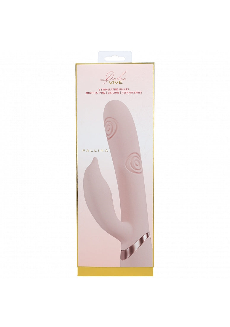 Shots Toys | VIVE Pallina Triple Motor G-Spot Vibrating Tapping Beads Clit Stimulator Pink