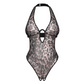 Obsessive Lingerie Addia Leopard Print Crotchless Teddy Size S/M or L/XL