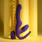 Playboy Pleasure HUG IT OUT Strapless Strap-On Triple Vibrator w Remote