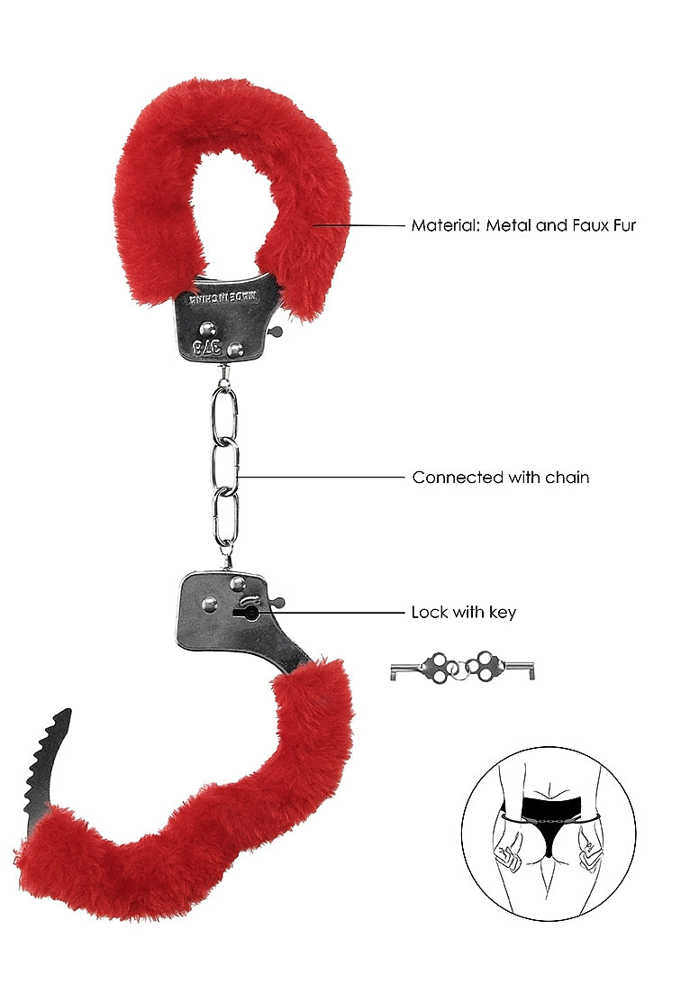 Shots Toys | OUCH! Pleasure Handcuffs Furry - Red