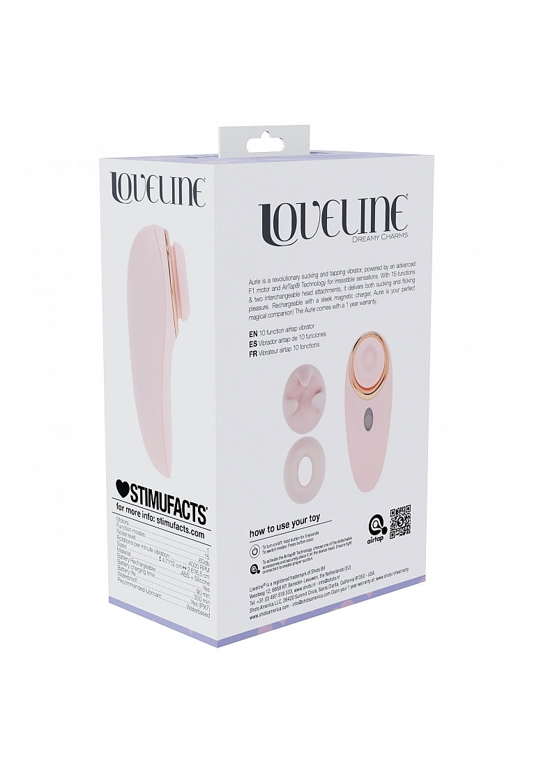 Shots Toys | LOVELINE Aurie - AirTapTech Tapping and Sucking Vibrator - Pink