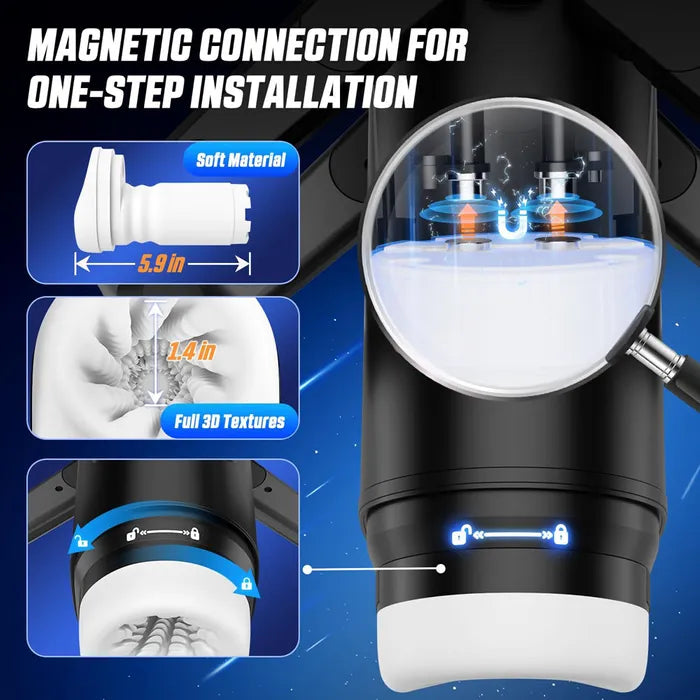 CyberSkin The Wing Thrusting, Massaging & Heating Auto Masturbator