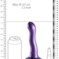 Shots Toys | OUCH! Ultra Soft Curvy G-Spot Dildo - 7" / 17 cm - Metallic Purple