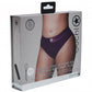 Shots Toys | OUCH! Vibrating Strap-on Thong with Removable Butt Straps - Purple - Size XL/XXL