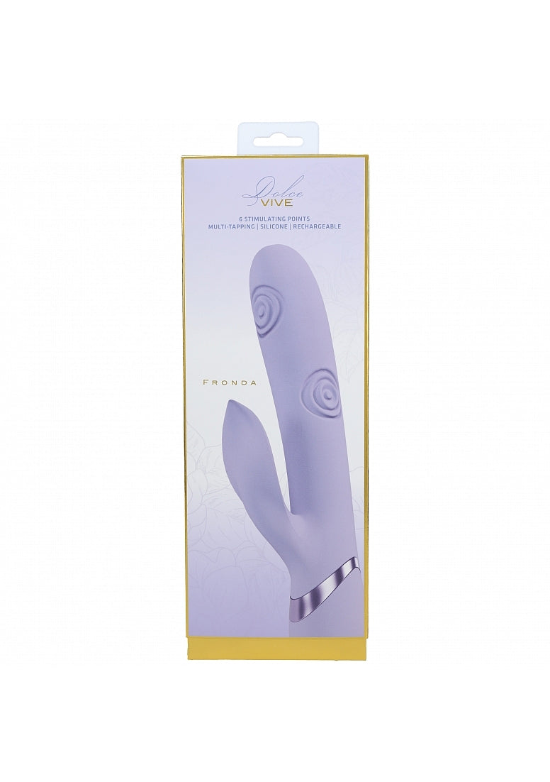Shots Toys | VIVE Fronda Triple Motor G-Spot Vibrating Tapping Leaf Clit Stimulator Lavender