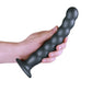 Shots Toys | OUCH! Beaded G-Spot Dildo - 8" / 20.5 cm - Gun Metal