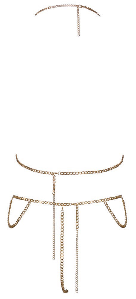 Orion | Cottelli Accessories - Top Set Chain Gold Bikini