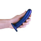 Shots Toys | OUCH! Smooth G-Spot Dildo - 6" / 14.5 cm - Metallic Blue