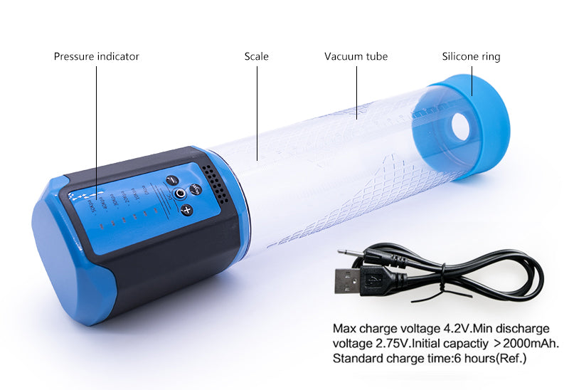 Canwin MEN Passion Intelligent Automatic Penis Pump Blue