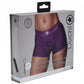 Shots Toys | OUCH! Vibrating Strap-on Boxer - Purple - Size M/L