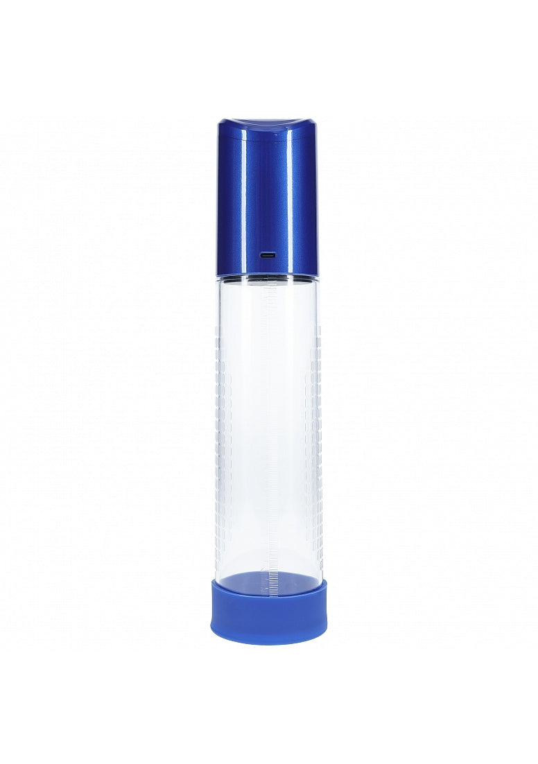 Shots Toys | PUMPED Hyperpump Automatic Pump - Metallic Blue Auto Penis Pump