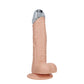 Shots Toys | REALROCK 7" Vibrating Dildo with Metal Head and Wireless Remote - Flesh