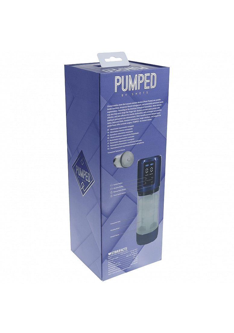 Shots Toys | PUMPED UltraLift Automatic Masturbator Pump - Metallic Blue