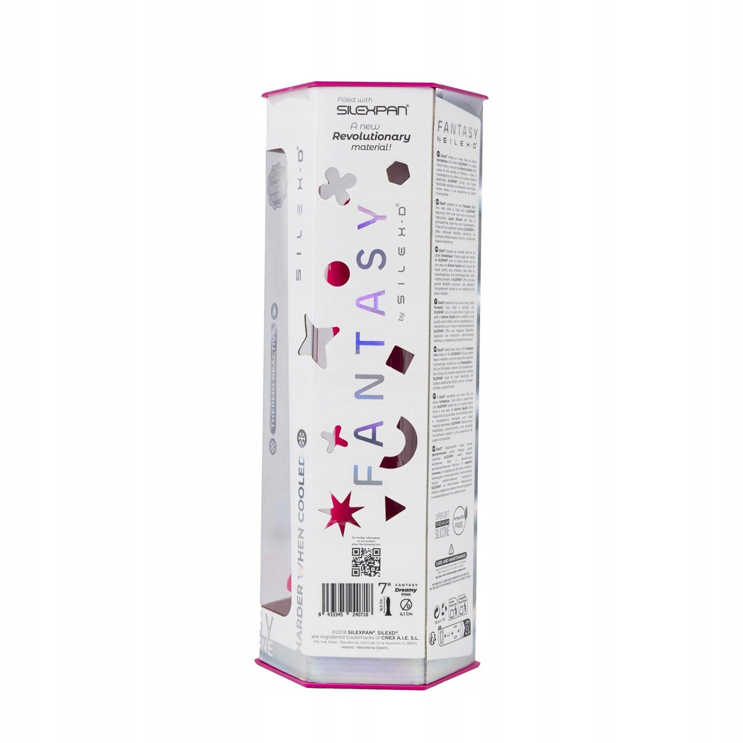 Adrien Lastic Silexd Fantasy Line Dreamy 7" Liquid Silicone Dildo Pink