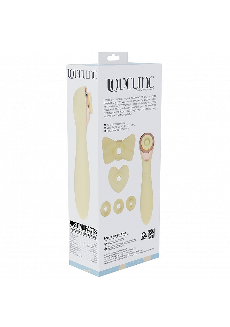 Shots Toys | LOVELINE Darling - AirTapTech Tapping Sucking Vibrator - Yellow