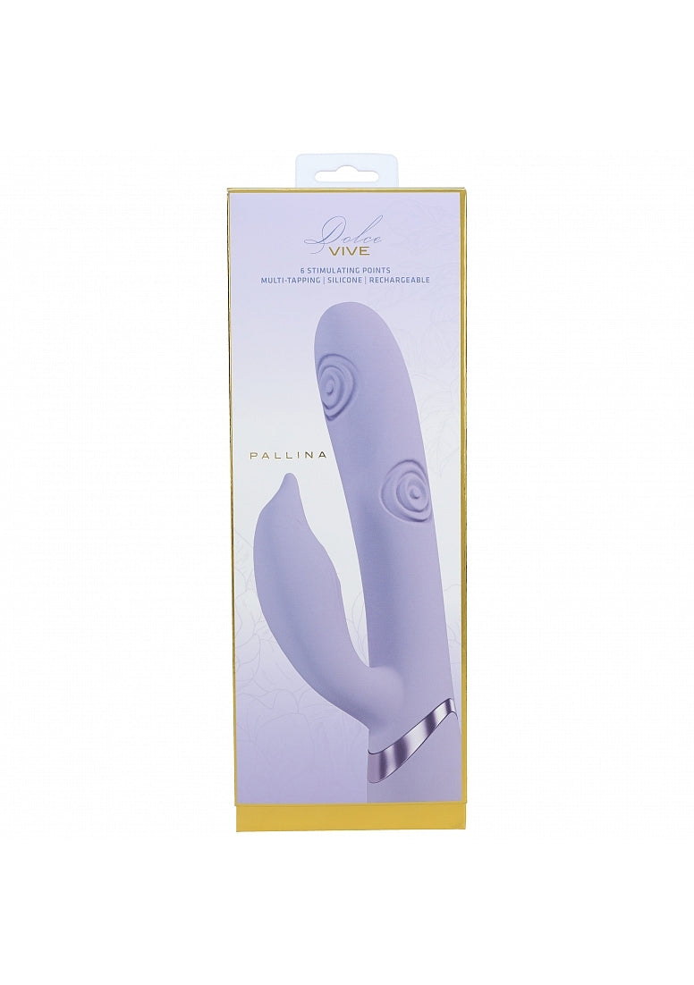 Shots Toys | VIVE Pallina Triple Motor G-Spot Vibrating Tapping Beads Clit Stimulator Lavender