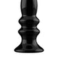 Shots Toys | Ribbly - Glass Vibrator With Suction Cup and Remote - Black