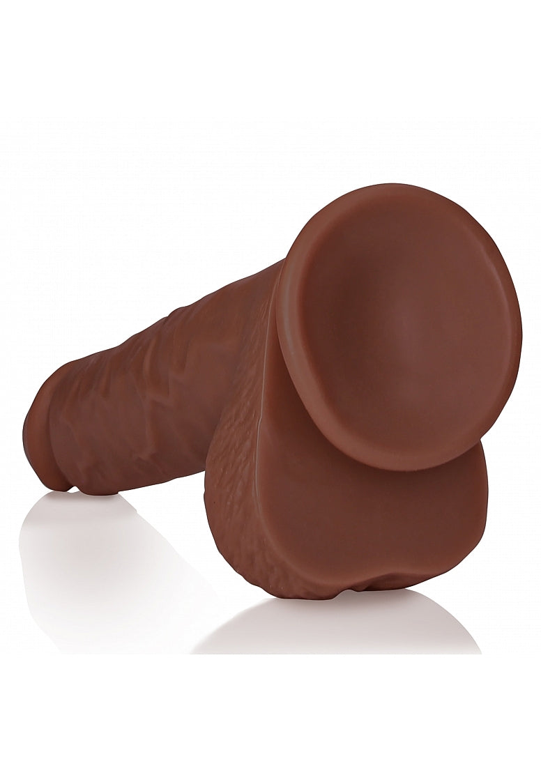 Shots Toys | REALROCK Straight Realistic Dildo with Balls - Brown 23cm (9") Dong