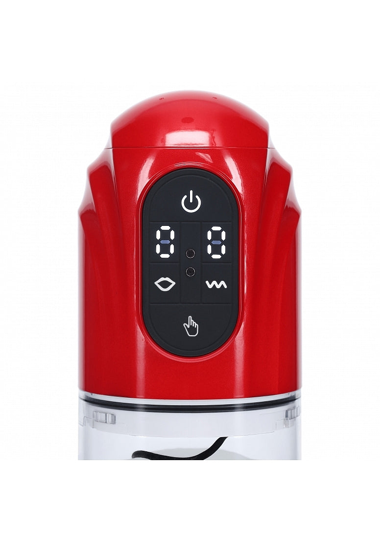 Shots Toys | PUMPED TechnoThrust Auto Masturbator Pump Metallic Red