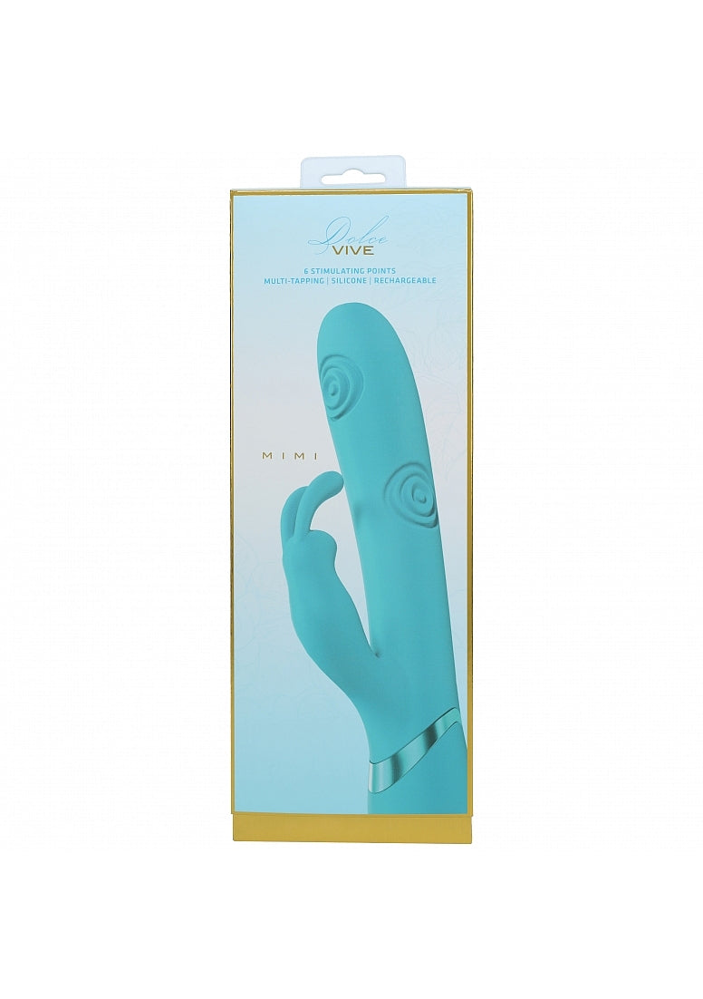 Shots Toys | VIVE Mimi Triple Motor G-Spot Tapping Rabbit Vibrator Blue