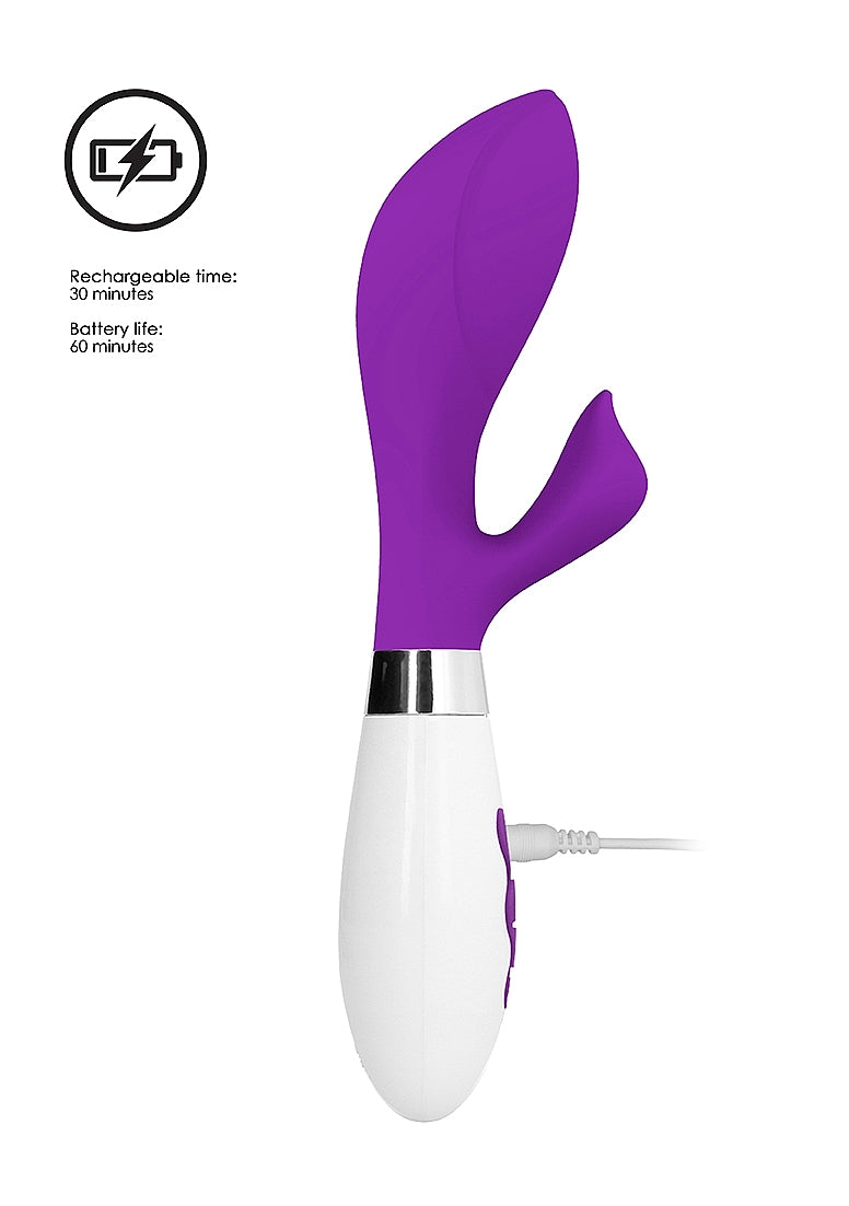 Shots Toys | Luna Achelois Rechargeable 10 Speed Rabbit Vibrator Purple