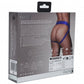 Shots Toys | OUCH! Vibrating Strap-on Panty Harness with Open Back - Royal Blue - Size M/L