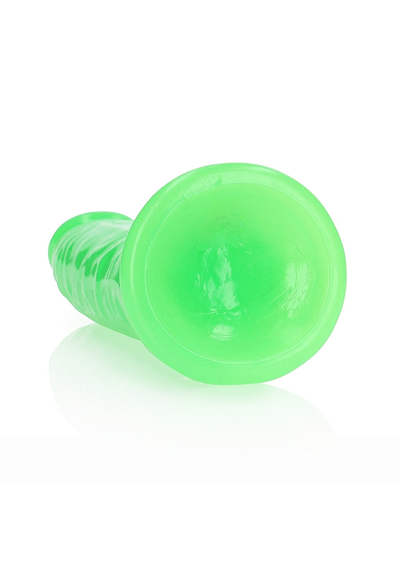 Shots Toys | REALROCK 25cm Slim Glow in the Dark Neon - Green (9") Dildo Dong