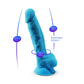 Adrien Lastic Silexd 7" Model 1 Realistic Silicone Dildo - Blue