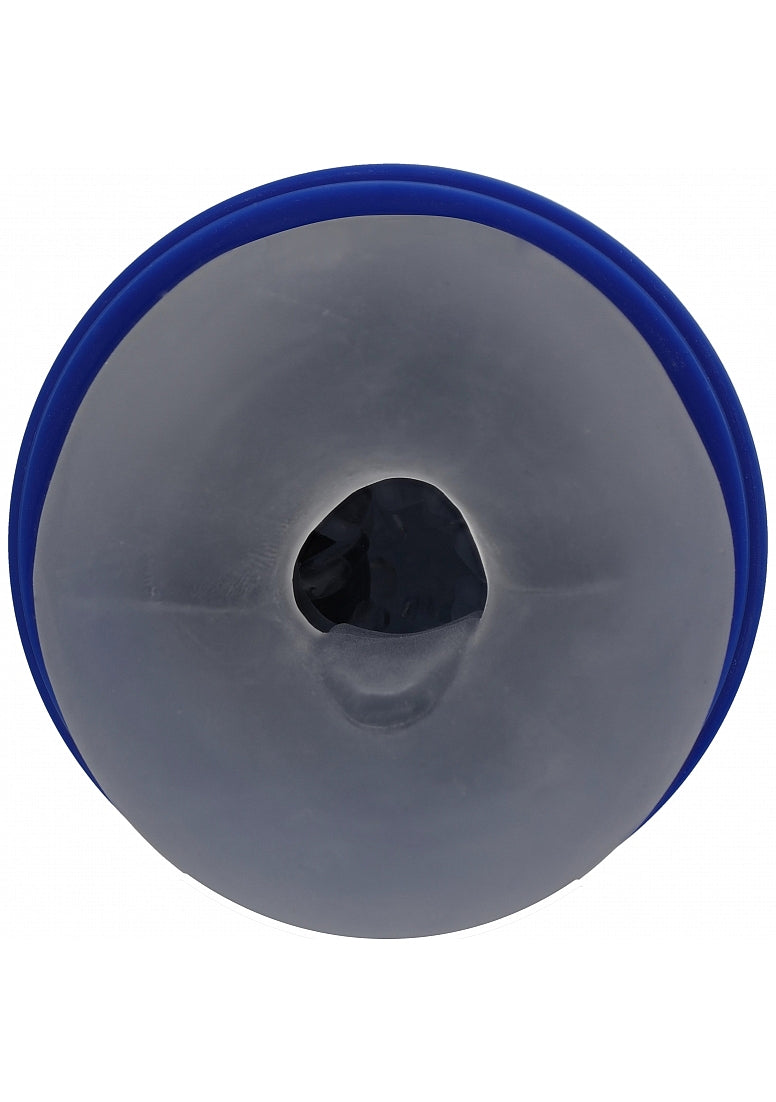 Shots Toys | PUMPED Vibrobator - Vibrating Suction Masturbator Pump - Metallic Blue