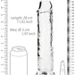 Shots Toys | REALROCK Crystal Clear 10" Straight Dildo No Balls - Translucent