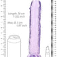 Shots Toys | REALROCK Crystal Clear 10" Straight Dildo No Balls - Purple
