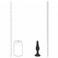 Shots Toys | LEVELZ - Slim Silicone Anal Plug - Medium - Black