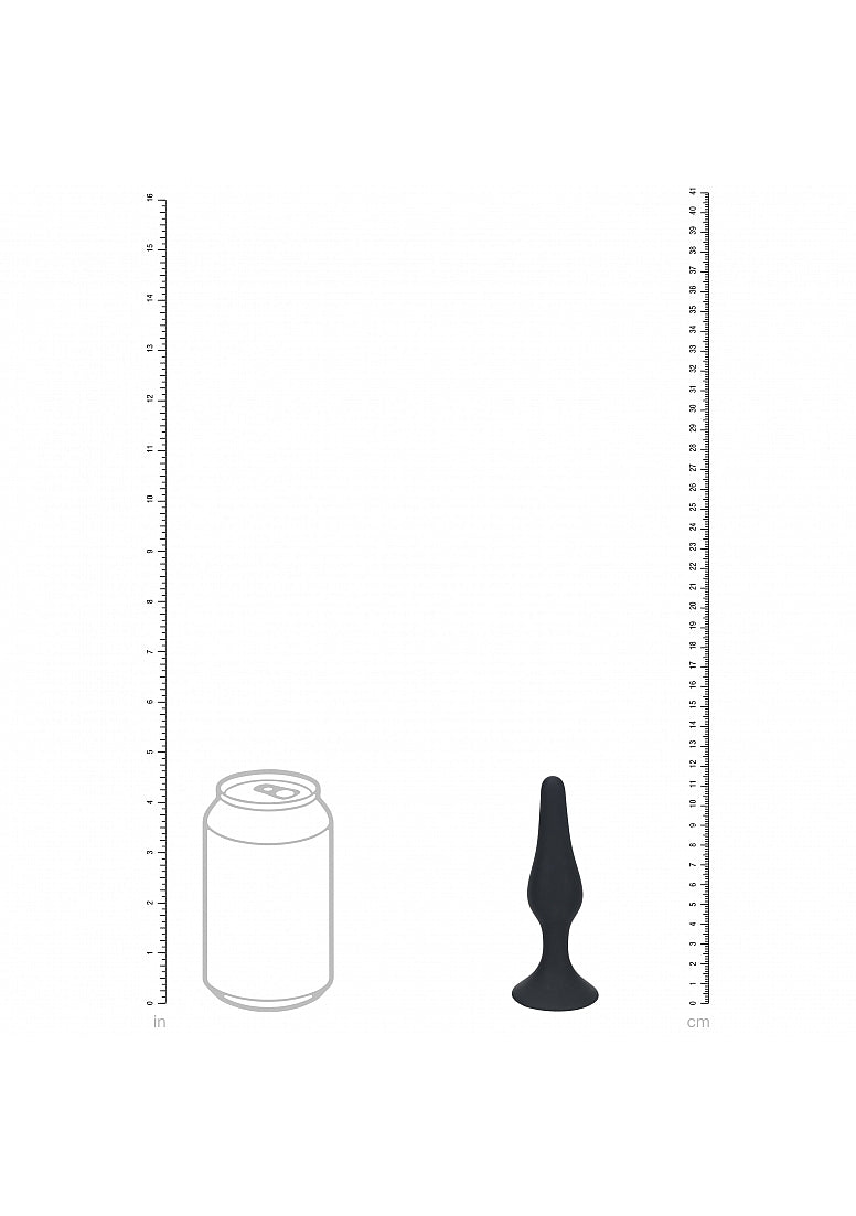 Shots Toys | LEVELZ - Slim Silicone Anal Plug - Medium - Black