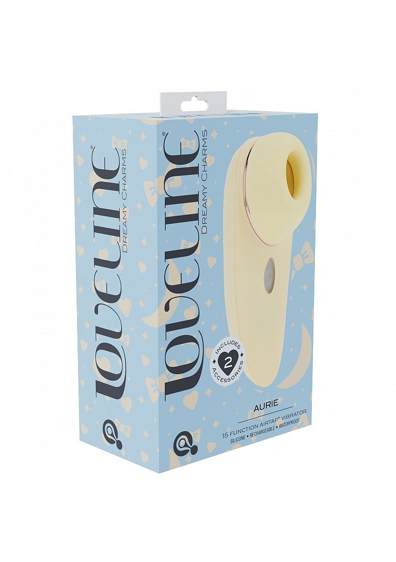 Shots Toys | LOVELINE Aurie - AirTapTech Tapping and Sucking Vibrator - Yellow