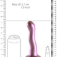 Shots Toys | OUCH! Ultra Soft Curvy G-Spot Dildo - 7" / 17 cm - Rose Gold