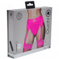 Shots Toys | OUCH! Vibrating Strap-On Thong with Adjustable Garters - Pink - Size XS/S