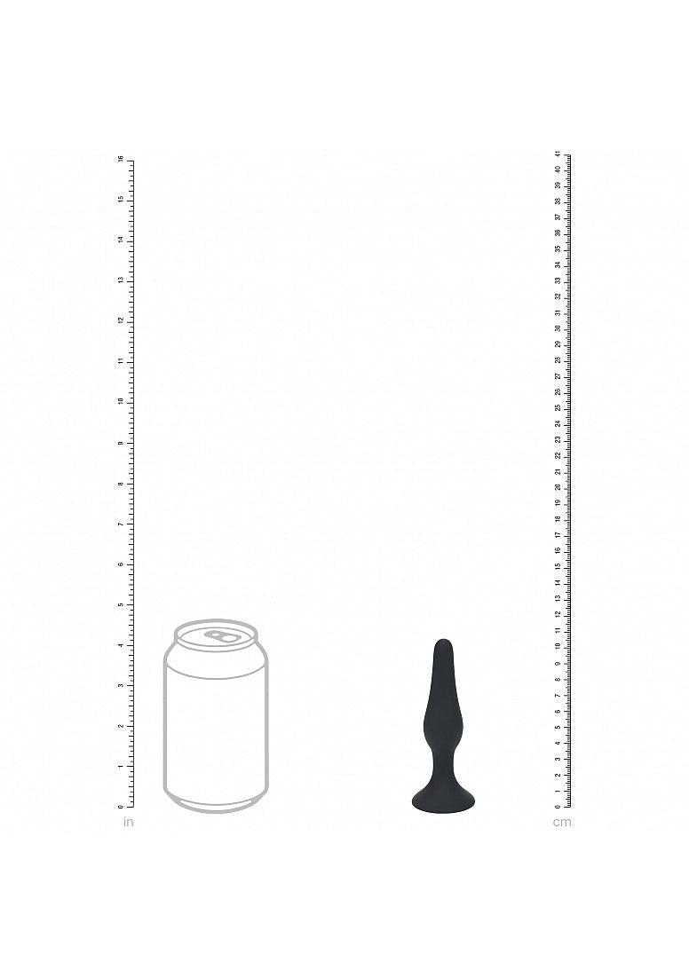 Shots Toys | LEVELZ - Slim Silicone Anal Plug - Small - Black