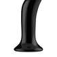 Shots Toys | Prickly - Glass Vibrator With Suction Cup and Remote - Black