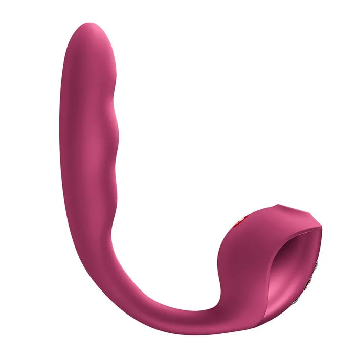 Fun Factory STRONIC PULSE ALLEGRO - Thrusting Vibrator with Air Pulse Stimulator - Wine Red