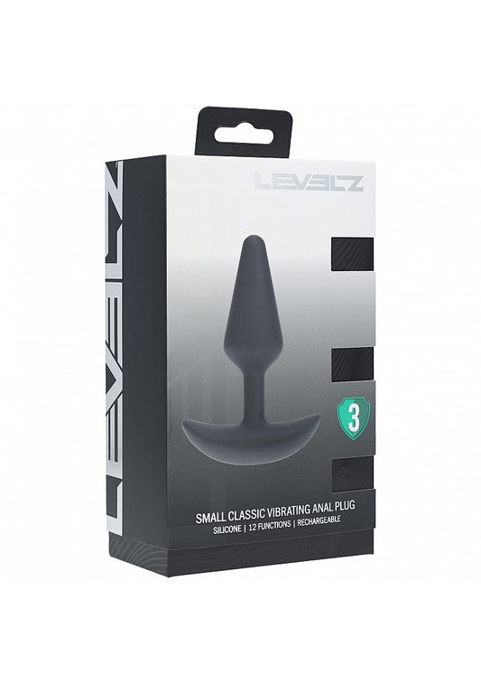 Shots Toys | LEVELZ - Classic Vibrating Silicone Anal Plug - Small - Black